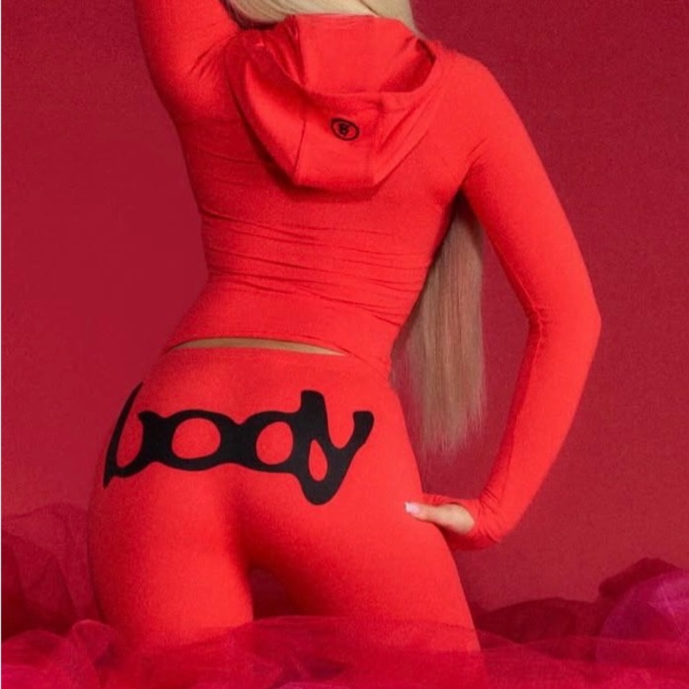Women's Red Jumpsuit - Picture 2 of 3
